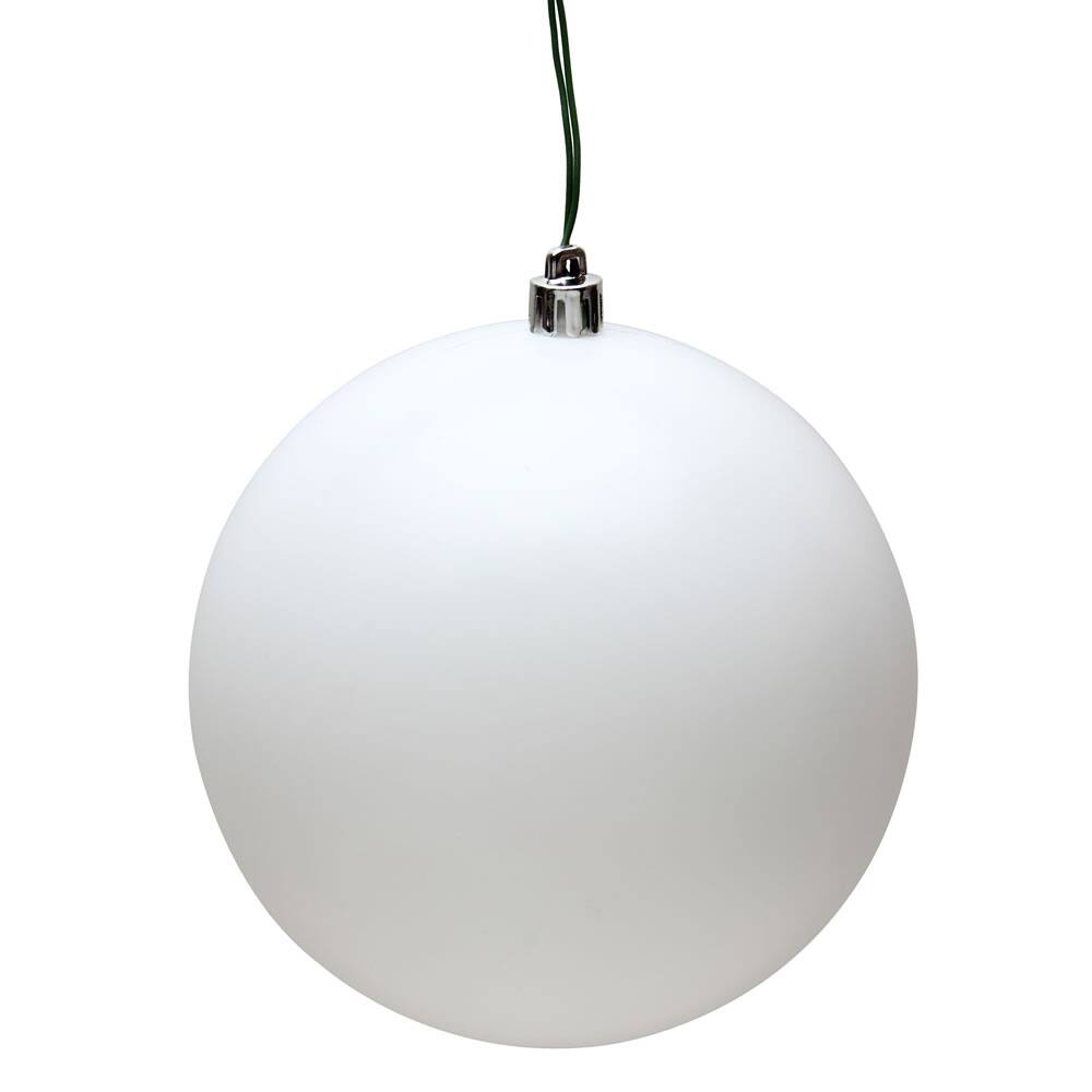 Vickerman 10" White Matte Ball Ornament Bed Bath & Beyond 38349210